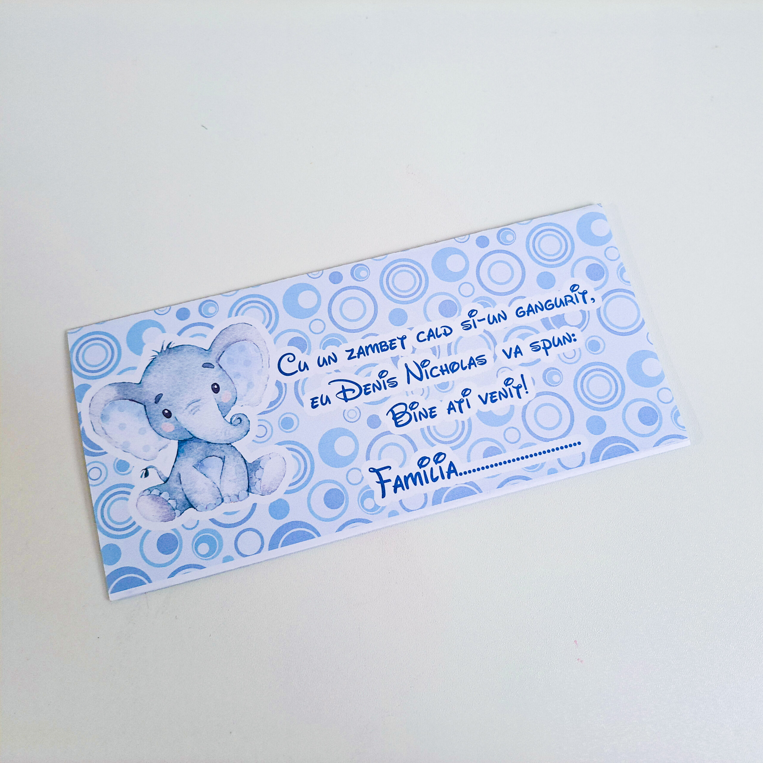 Table card plic de bani cartonat pink bear shop