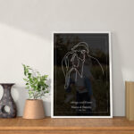 Rama foto personalizata - model abstract cu fotografie semitransparenta