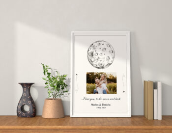 Rama foto personalizata - model - love you to the moon and back