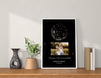 Rama foto personalizata - model - love you to the moon and back