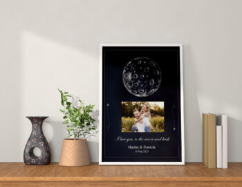 Rama foto personalizata - model - love you to the moon and back