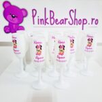 Pahar personalizat cu numele bebelusului pentru botez
